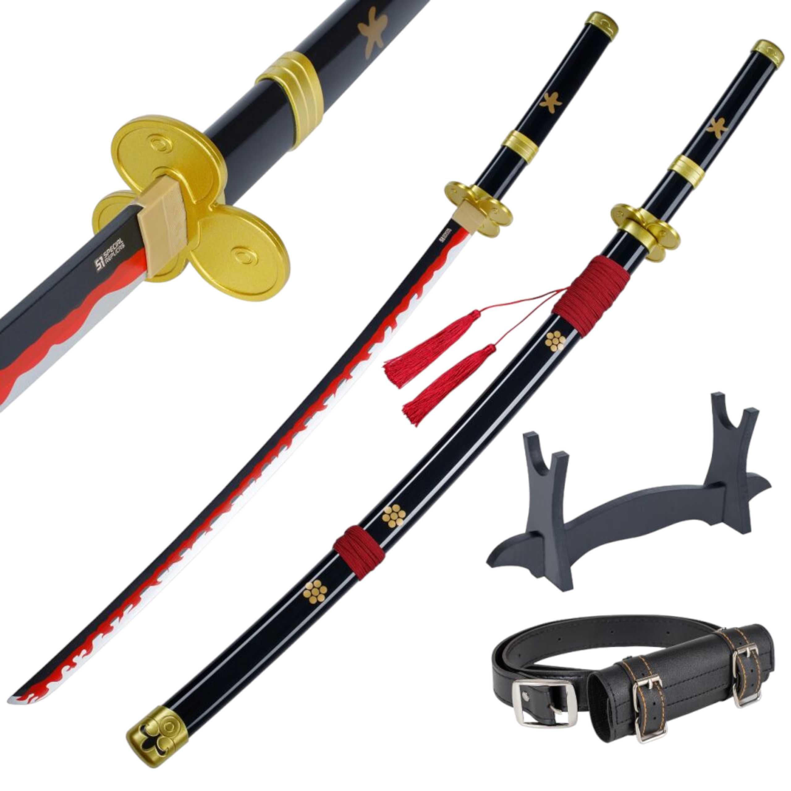 Miecz Katana Roronoa Zoro Enma One Piece Drewniany JT10661BK