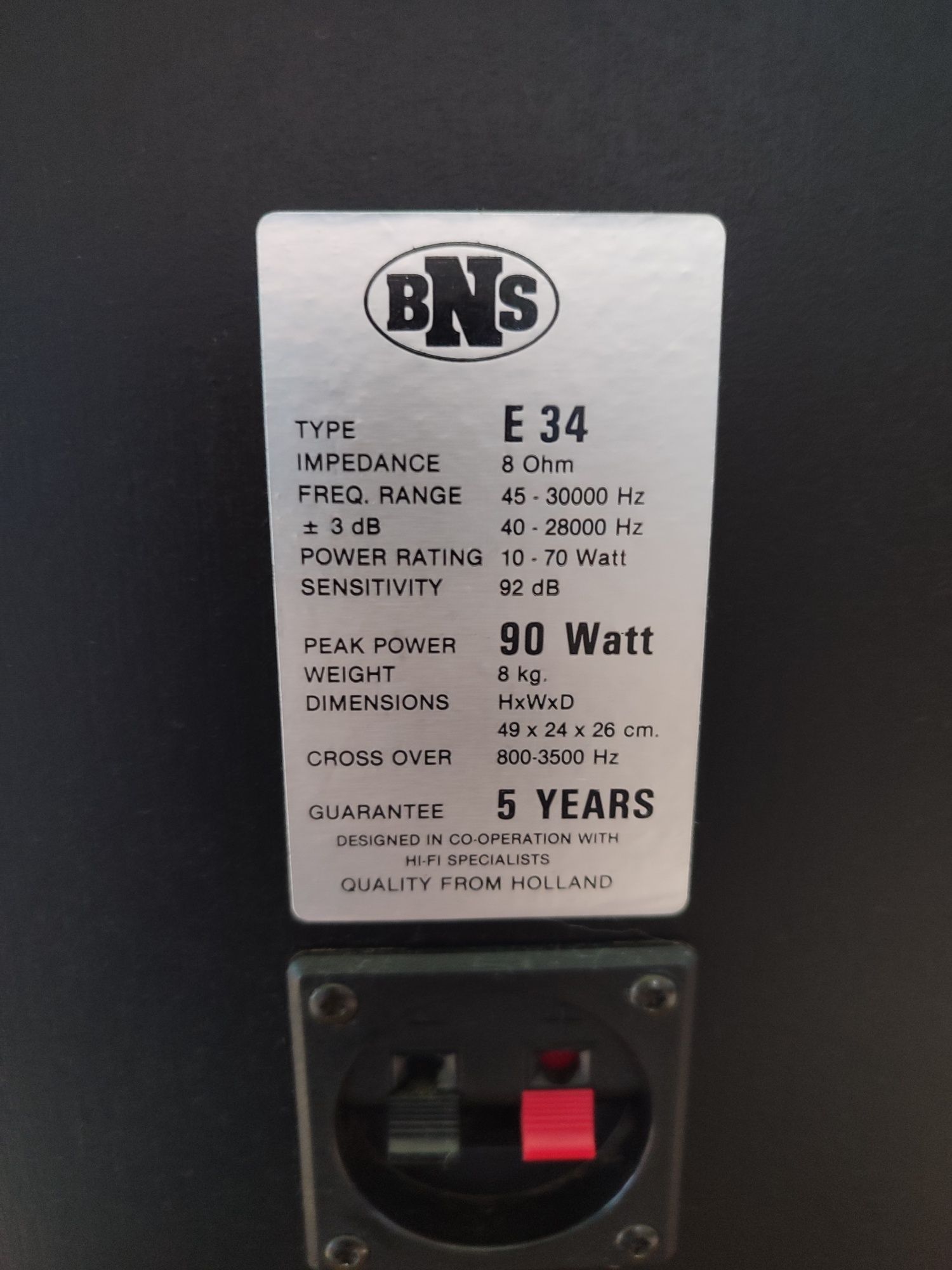 Kolumny podstawkowe BNS E-34 Vifa
