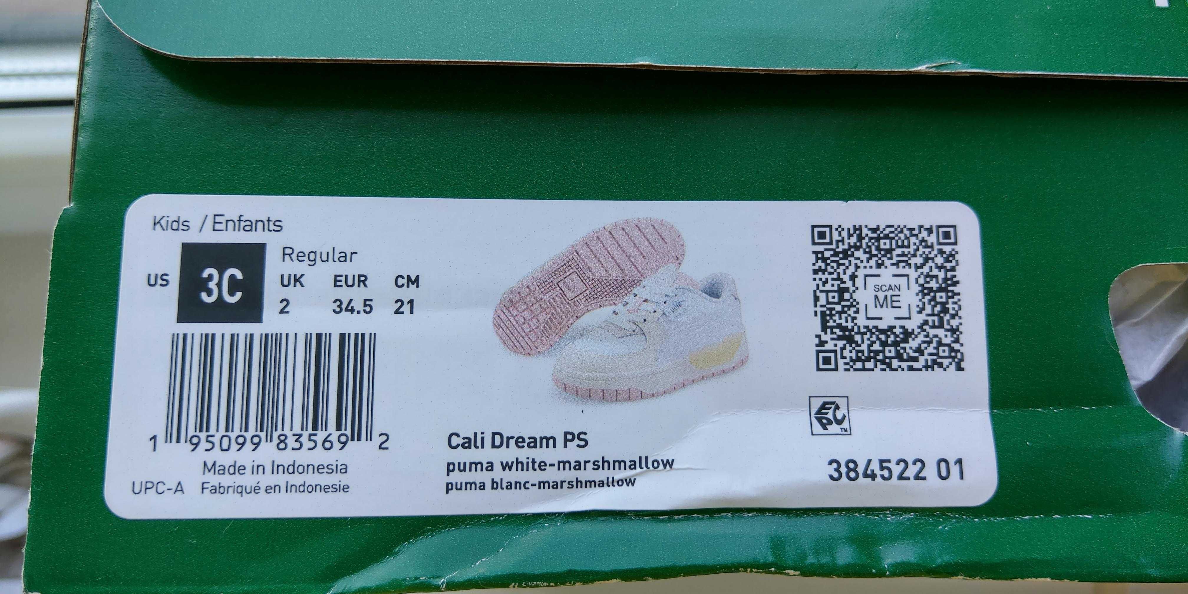 Дитячі кросівки PUMA Cali dream 31.5 розмір устілка 21 см