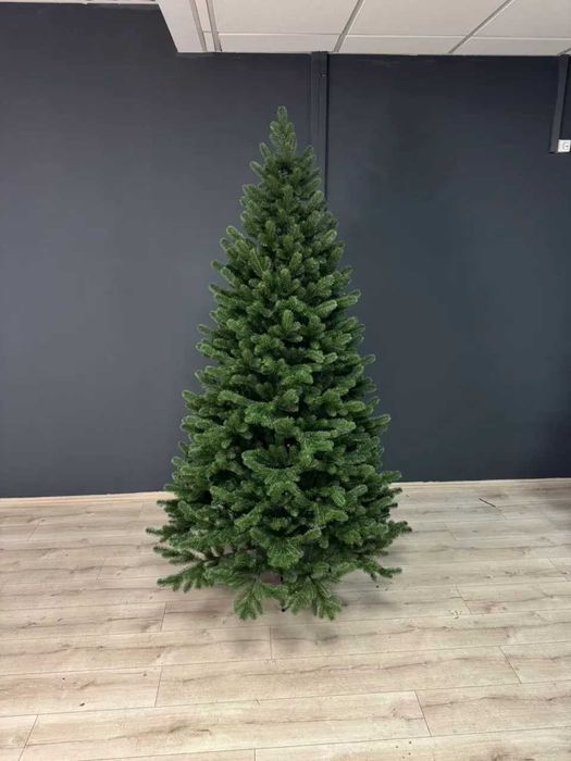 искусственная елка 154 см литая ель новогодняя зеленая штучна ялинка