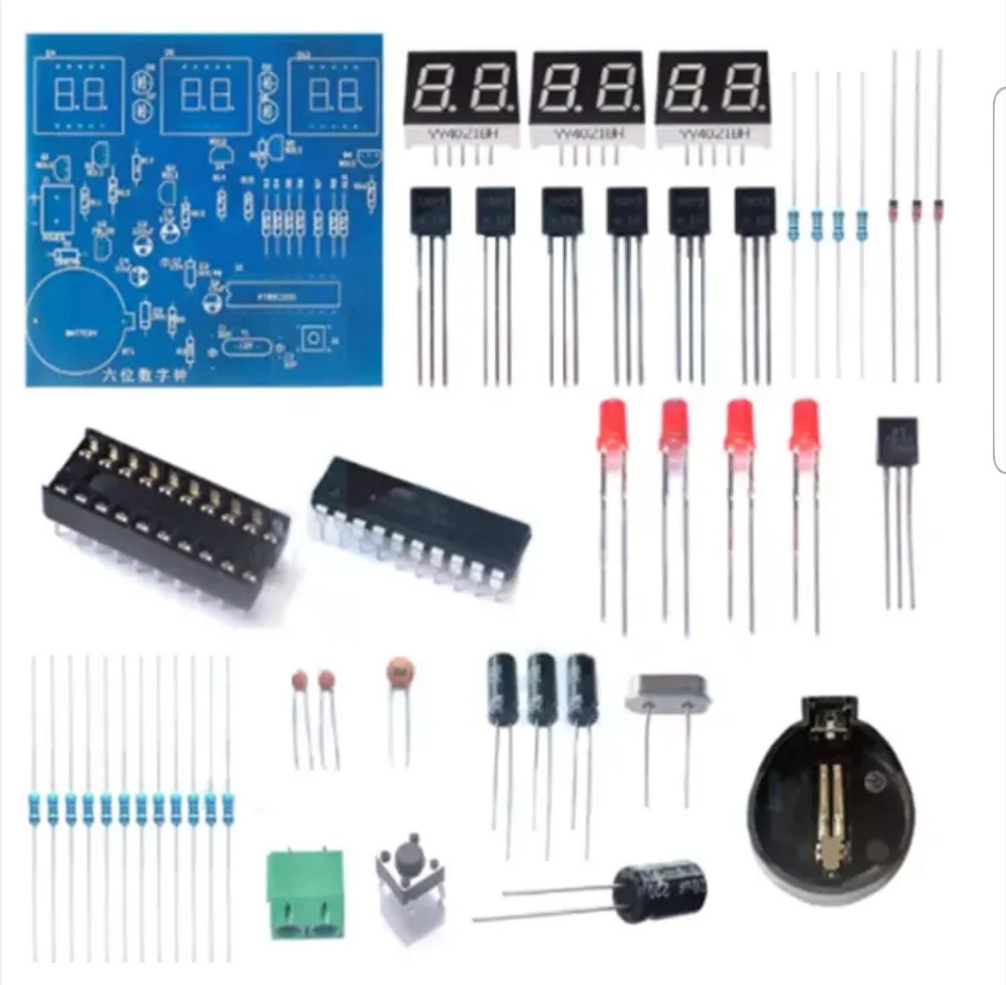 AT89C2051 годинник електронний набір DIY