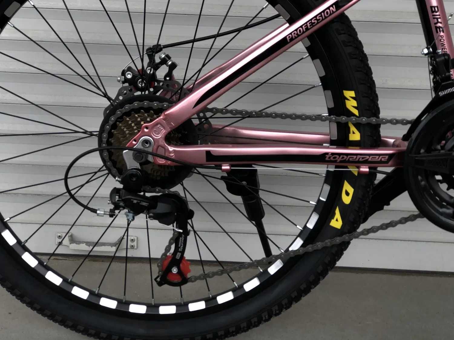 Горний велосипед 24 дюймів алюмінієва рама Розовий