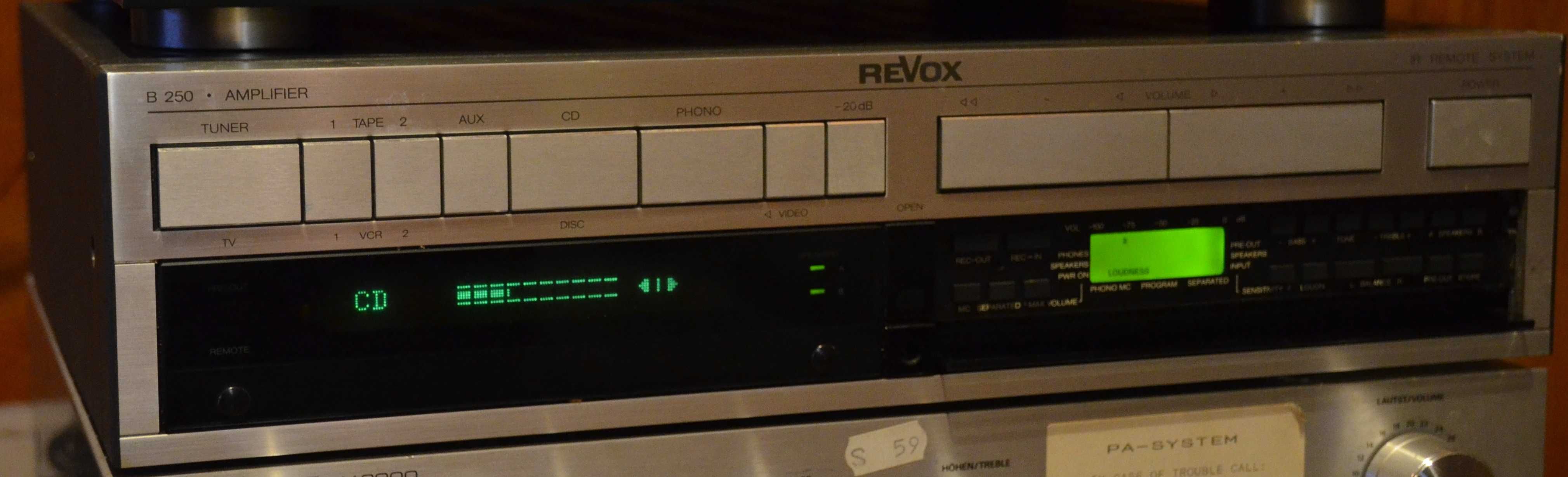 Vintage Revox B 250 Wzmacniacz stereo 2x200w