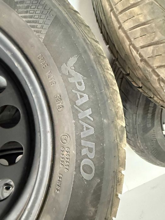 Koła , Felgi stalowe z oponami  , Oryginalne VW 15 cali