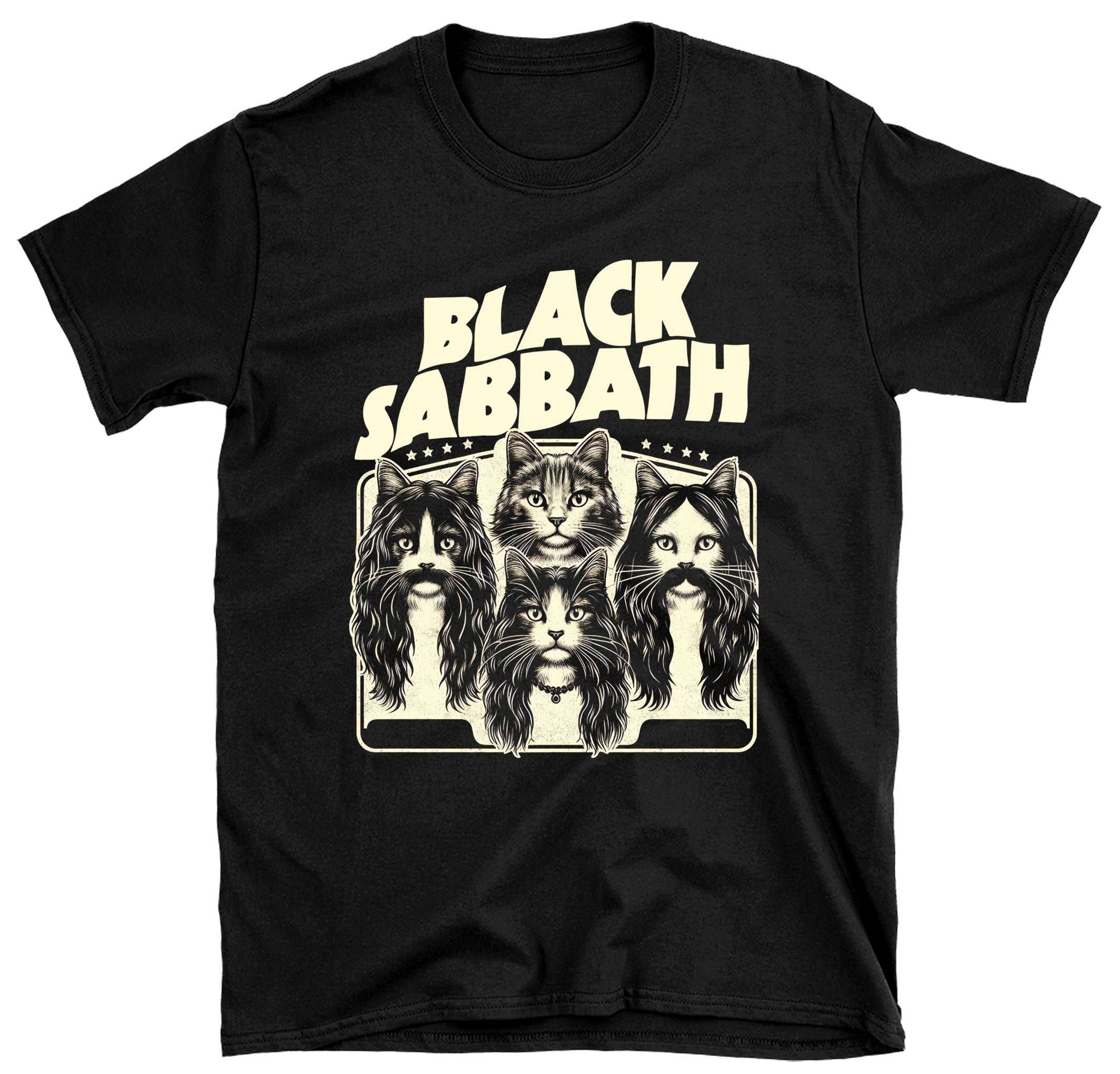 koszulka kot, koszulka z kotem, prezent koszulka black sabbath