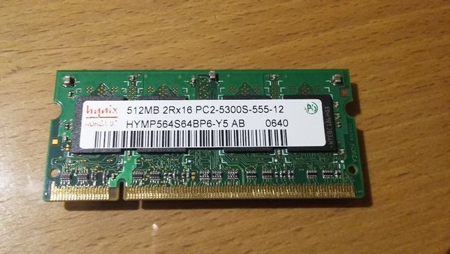 Memória 512MB SODIMM PC2-5300 DDR2 667MHz