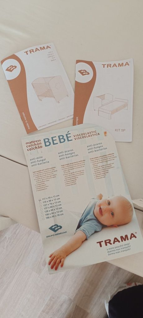 Berço/ Cama de Grades de Criança TRAMA