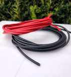 Cabo Solar 4mm conectores MC4 macho/fêmea - 2x5 metros preto/vermelho