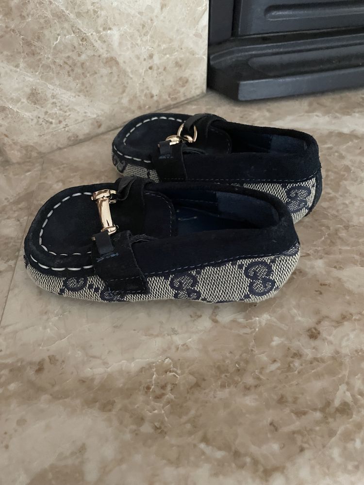 Niemowlęce Mokasyny Gucci 21 12 cm skora logowane