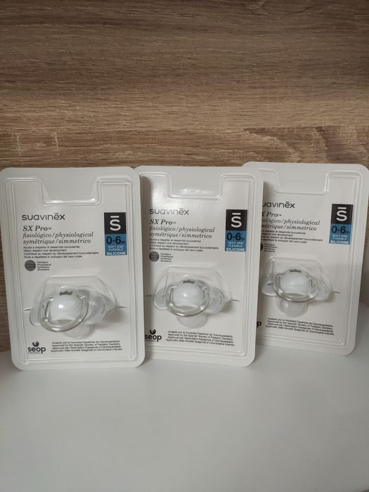 3 smoczki suavinex 0-6