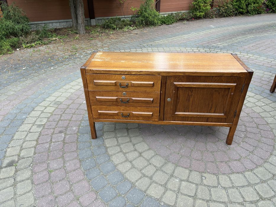 Komoda dębowa 127x42x71 (prawa)