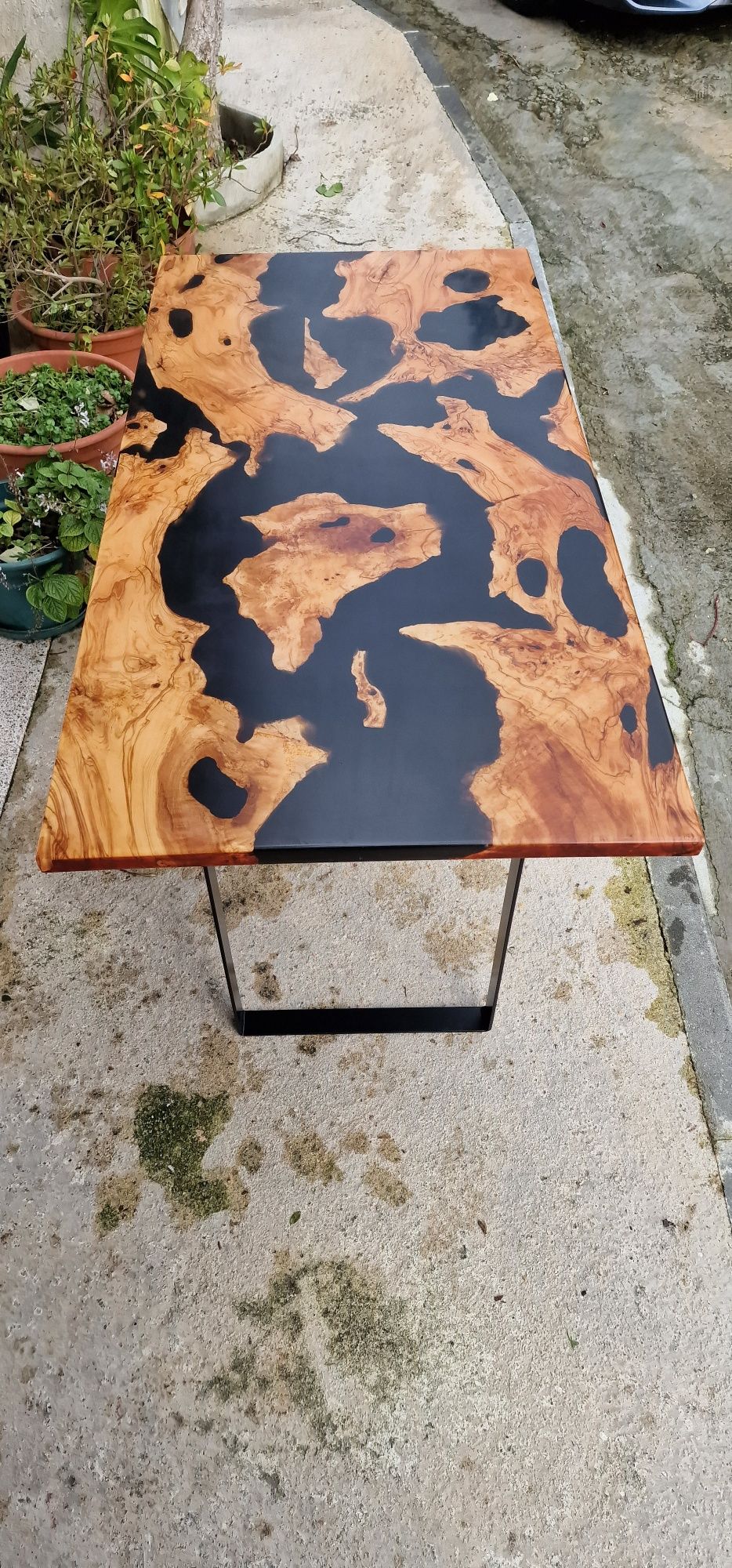 Mesa resina epoxy - 120x60cm