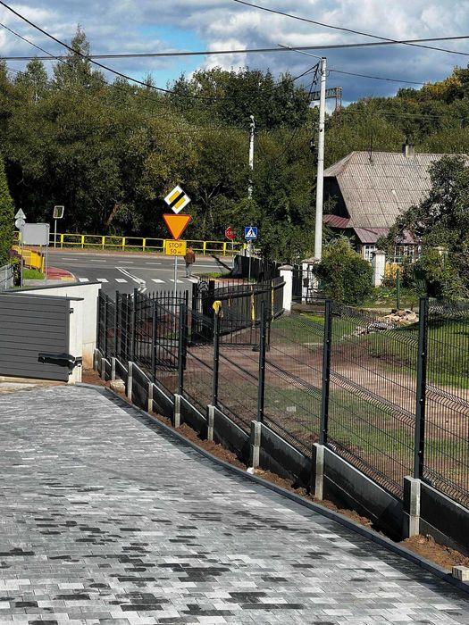 Ogrodzenie panelowe  123/133/153 CM FI4/FI5, KOMPLET, transport montaż