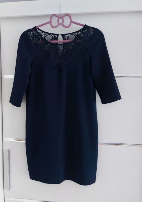 Granatowa sukienka House XS