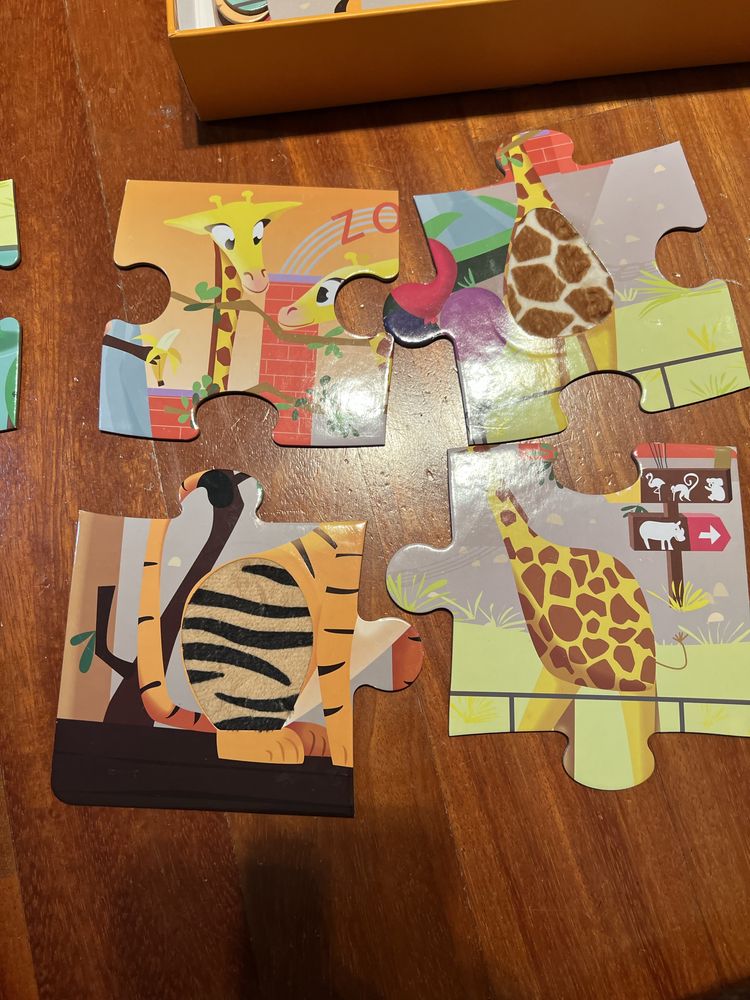 Puzzle Janod sensoryczne zoo