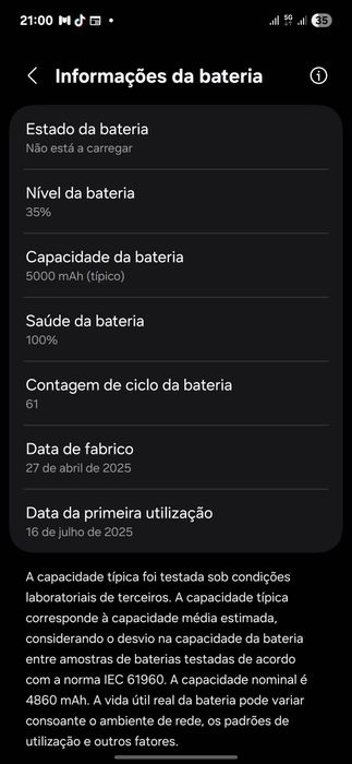 Samsung Galaxy A26 – 128GB | 3 meses de uso | Pequeno risco na tela