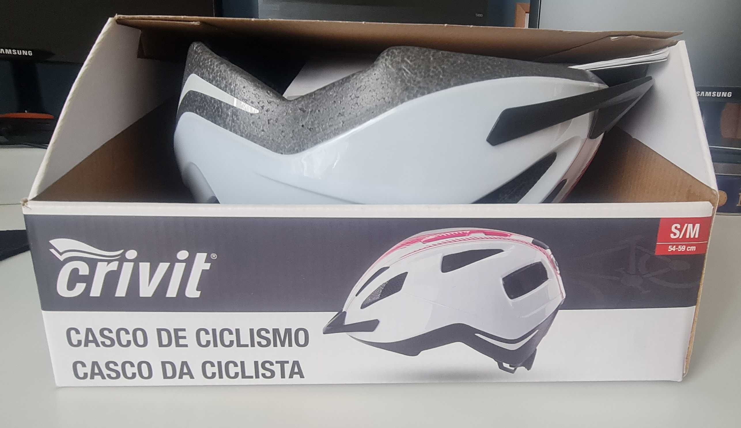 Capacete de bicicleta S-M, para cidade, viagens e uso diário (NOVA)