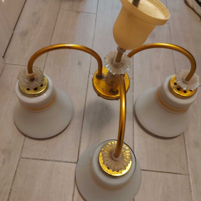 Люстра на 3 плафони часів СССР