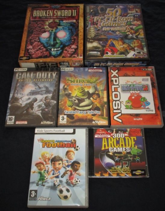 Jogos PC Vintage Clássicos cd-rom