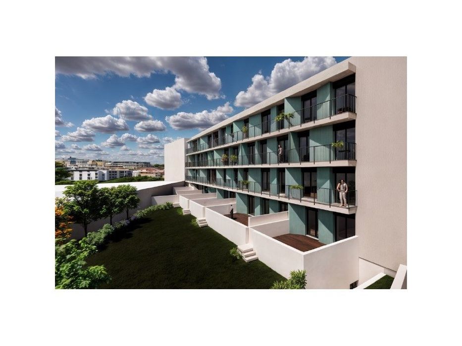 Apartamento T0 com Varanda em Construção no Porto