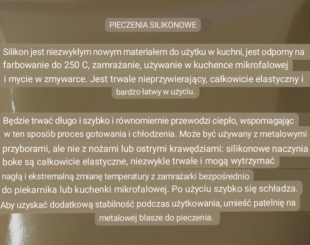 Komplet filiżanek/foremek silikonowych przesylka. olx