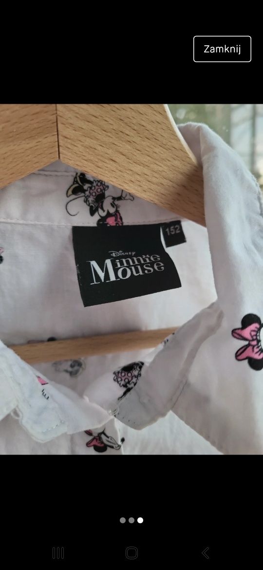 Koszula Myszka Micki Minnie biała Disney 152