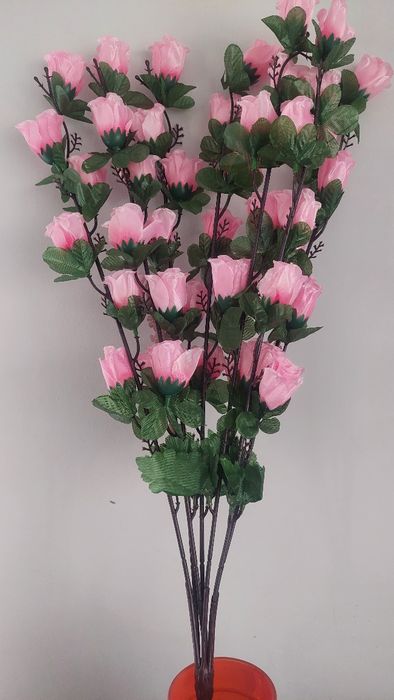 Bukiet róż różowe wys60cm nowe