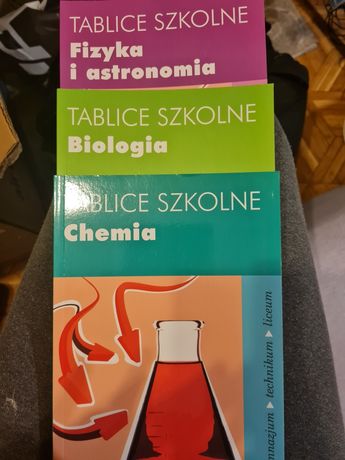 Tablice szkolne chemia, biologia, fizyka i astronomia