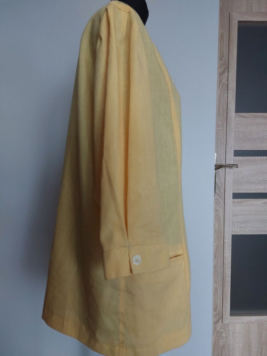 Marynarka koszula roz. 44 lub typu oversize masełkowy