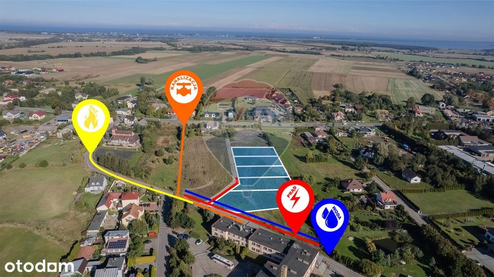 Działki budowlane w Mścicach blisko Mielna!!!