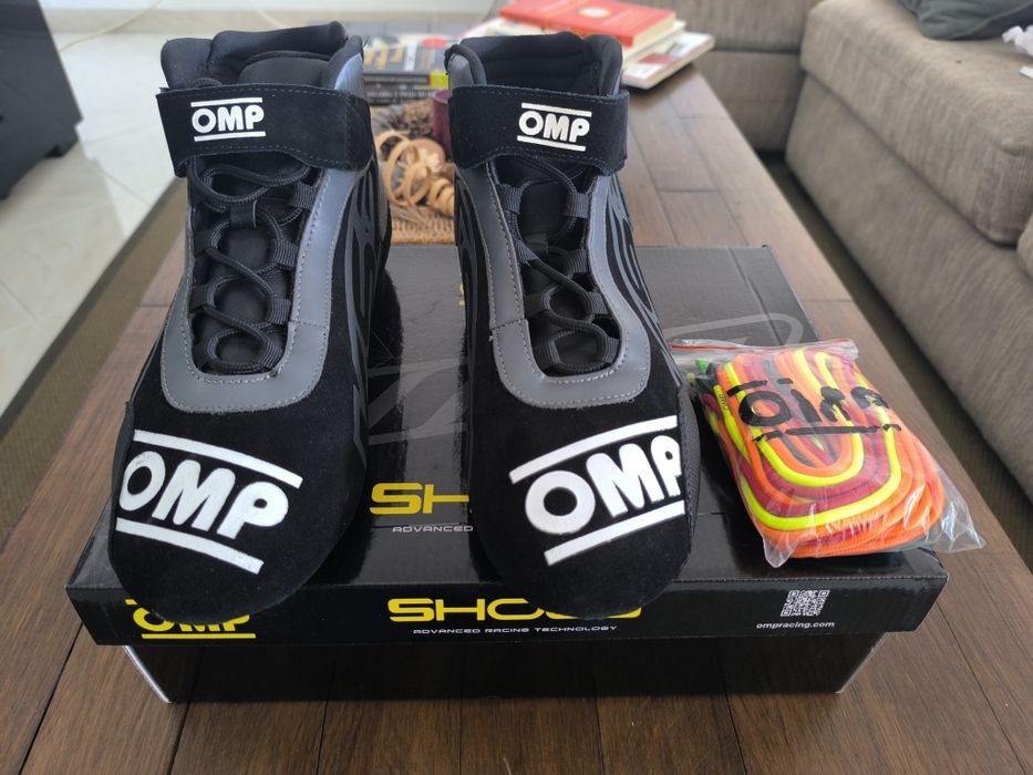 Botas Kart OMP 44 como novas!