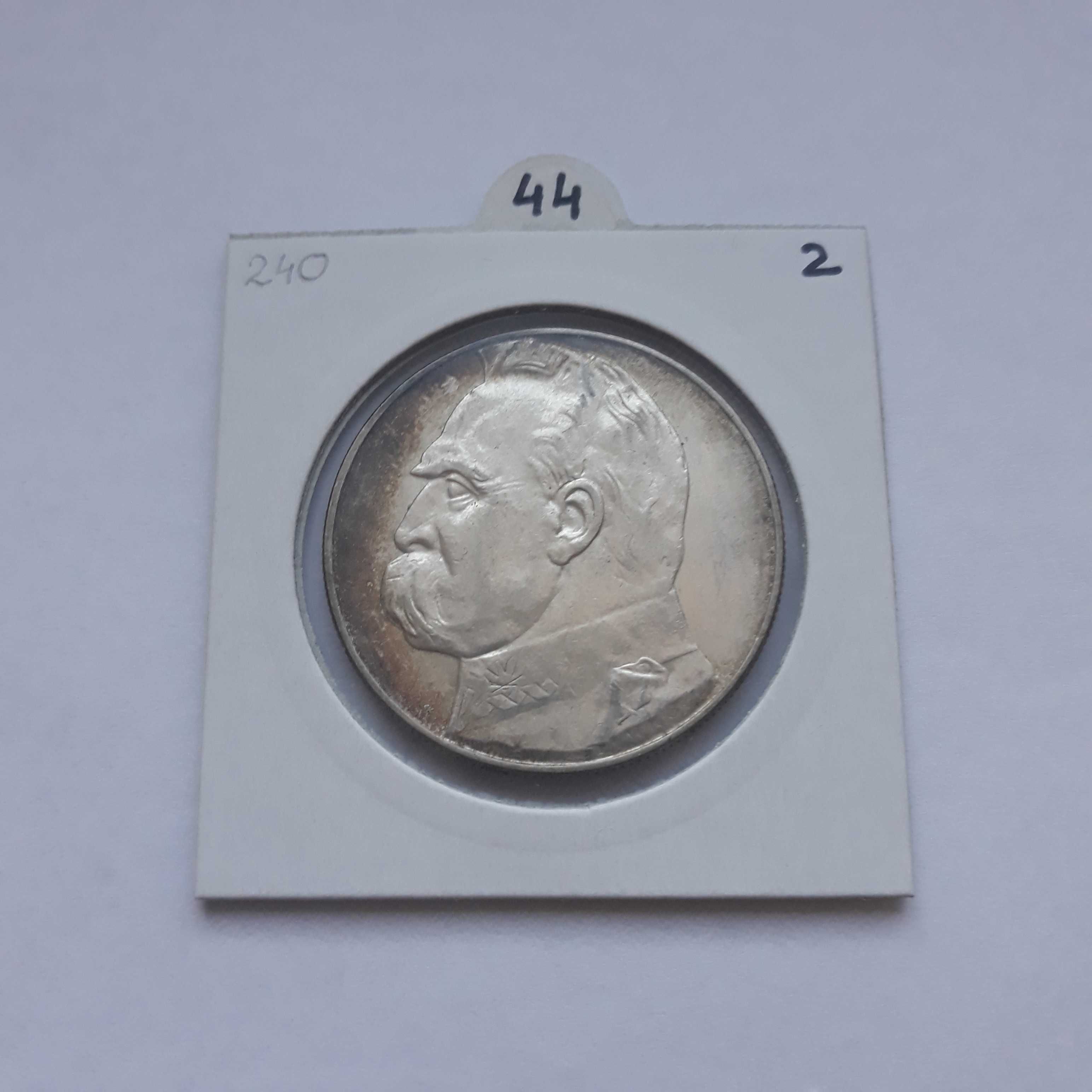 Moneta 10zł Piłsudski 1935 - srebro monety 2 RP ( II RP nr.44/2)