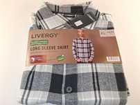 A237 LIVERGY Męs25ka Koszula Flanelowa Długi Rękaw Kratka XL 43/44