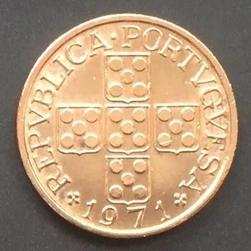 Moeda 1 escudo bronze - Portugal - 1971