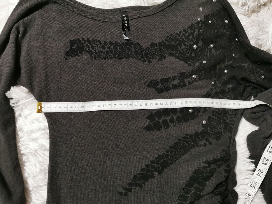 Długa tunika/sukienka ciemny szary kolor