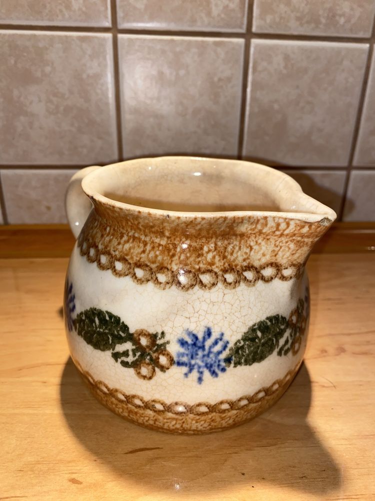 Stary, ceramiczny dzban Bunzlau Bolesławiec