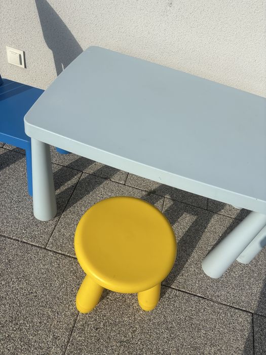 Ikea mammut zestaw 3 krzesła +stół