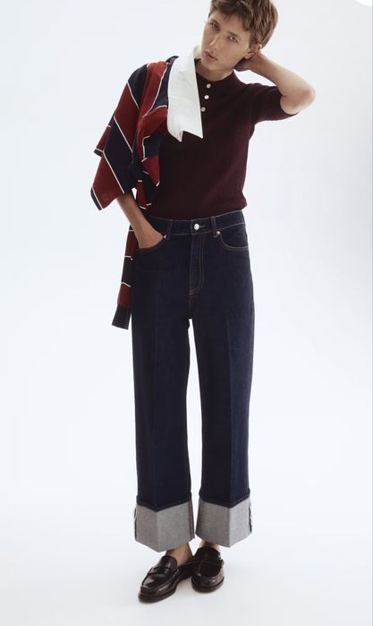 Джинси джинсы с подворотом H&M 36