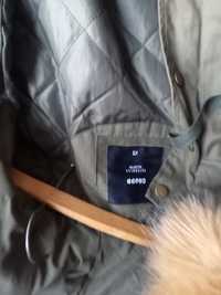 Kurtka parka cropp khaki XS  lub rozmiar 164