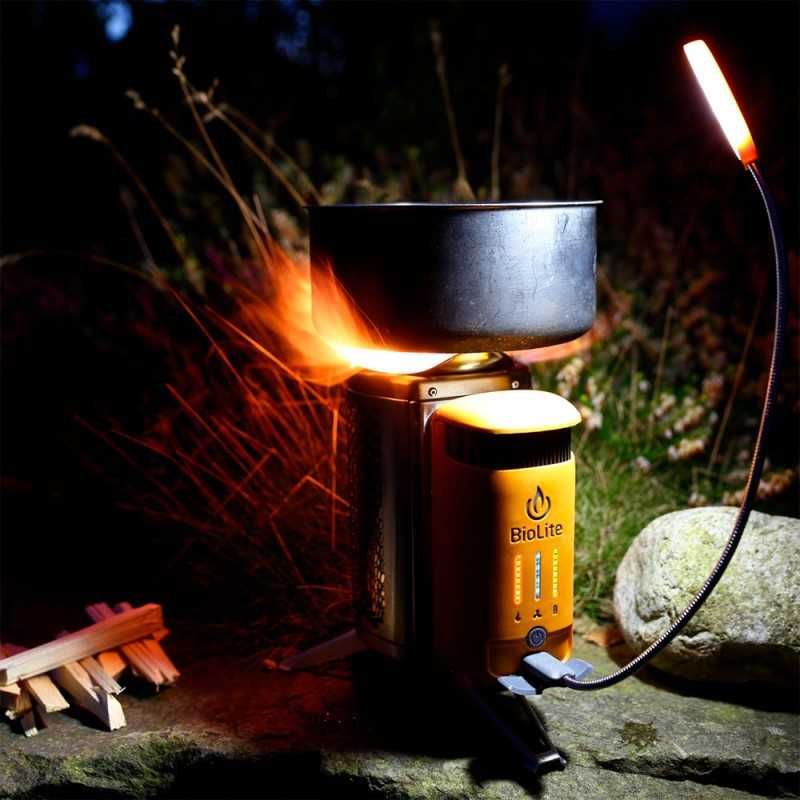 Набір посуду на кухню з грилем повербанком та лампою Biolite. 3200 mAh