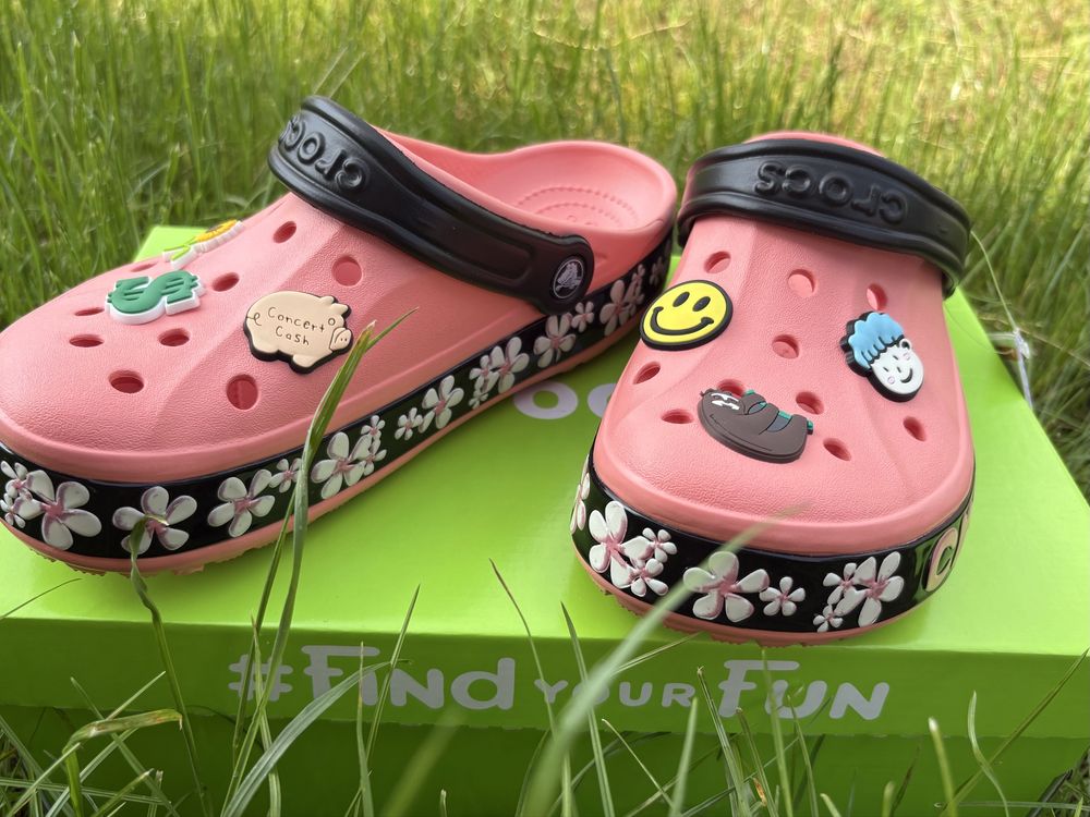Крокси жіночі Crocs 38, 39 на стопу Джиби в комплекті