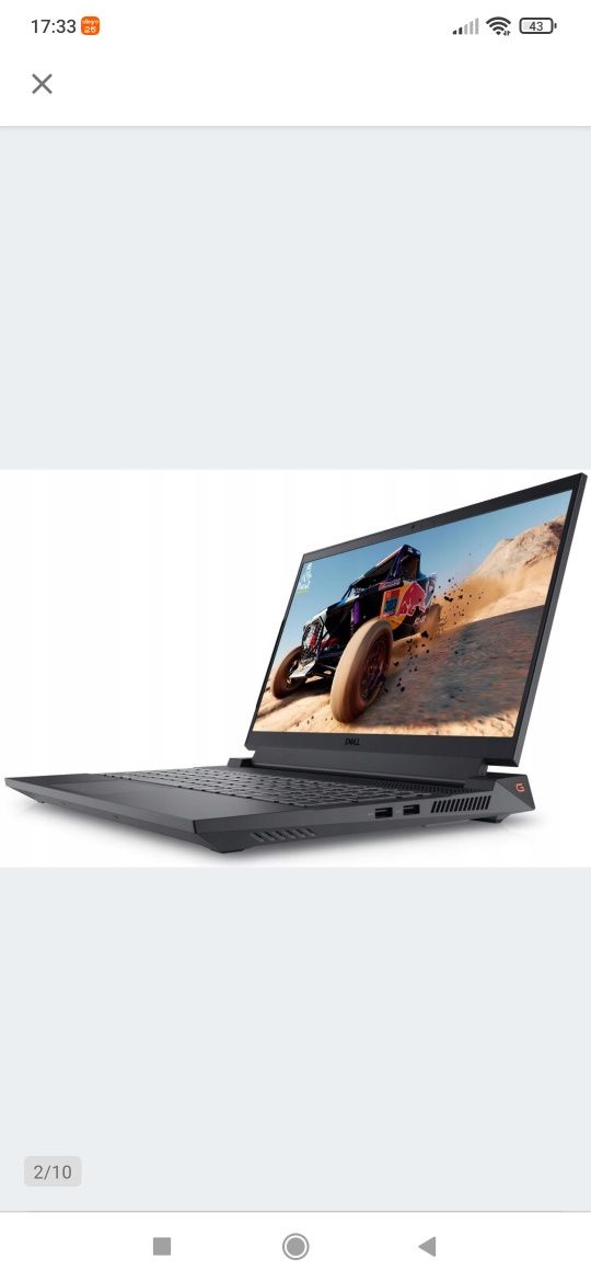 Laptop gamingowy Dell G15 5530 i713650HX Win11 RTX4060  Nowy Gwarancja