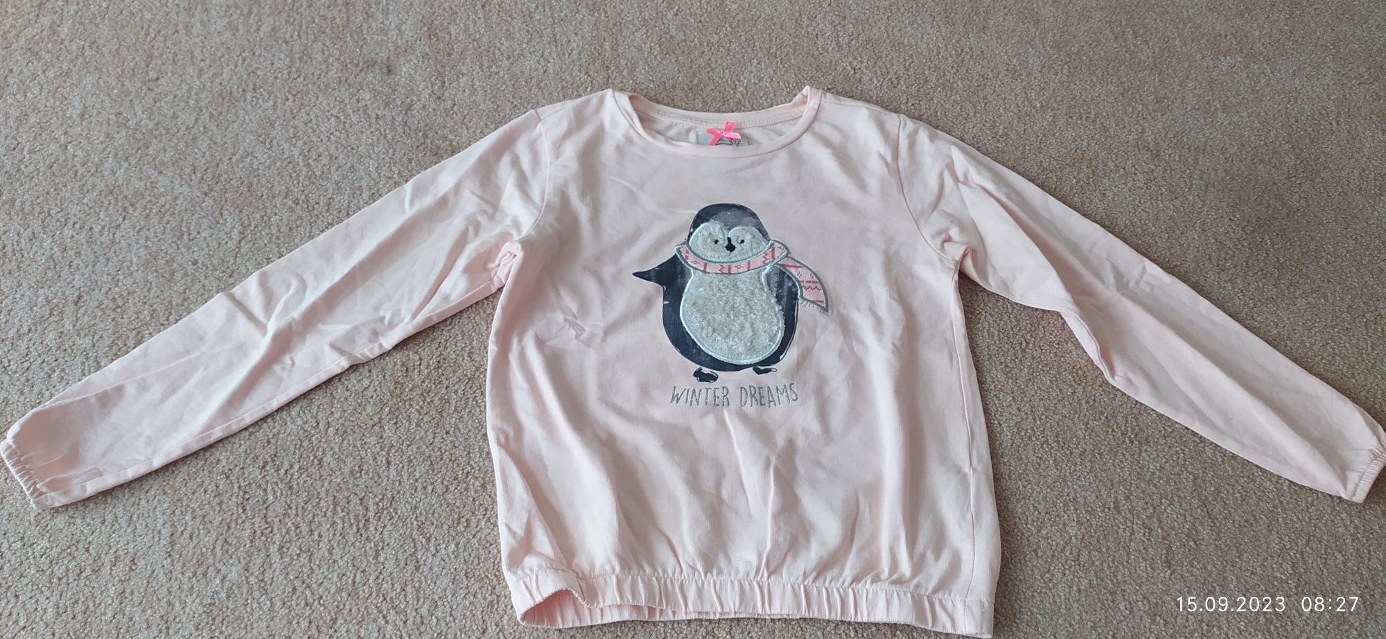 Bluza cool club, smyk cienka bluza, pingwin