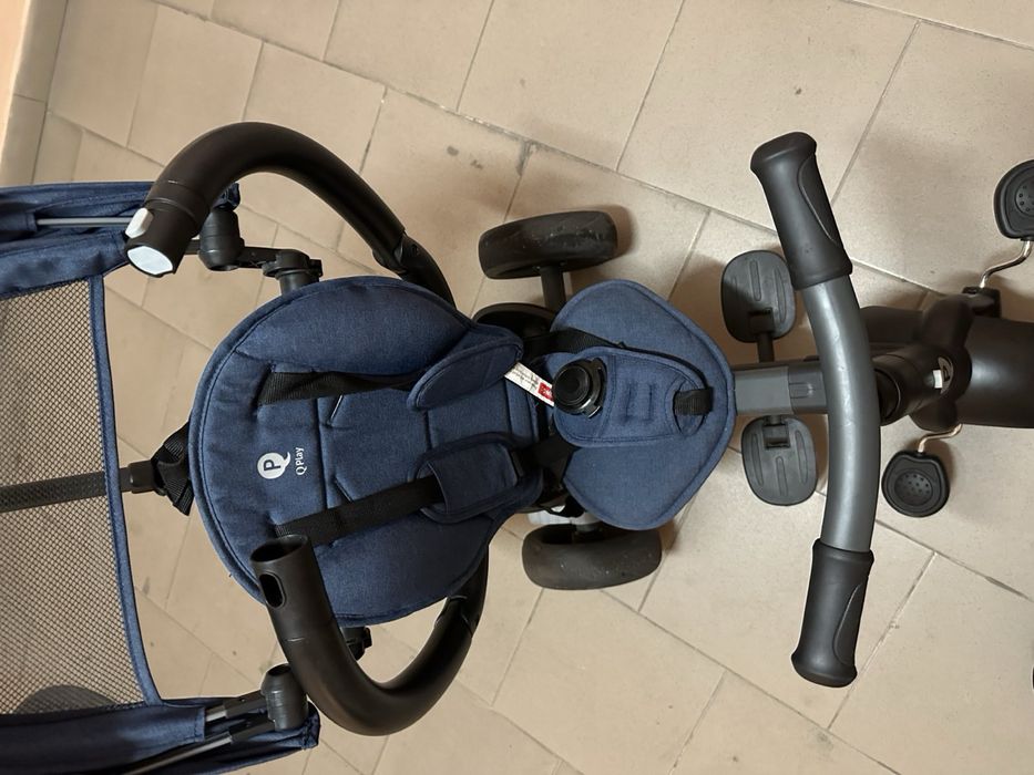 Триколісний велосипед-коляска Qplay Nova Niello, синій