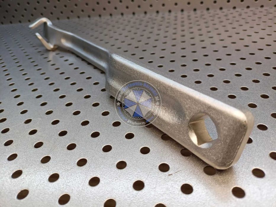 Przedłużka odgięta – uchwyt do kluczy płasko-oczkowych 34cm Cr