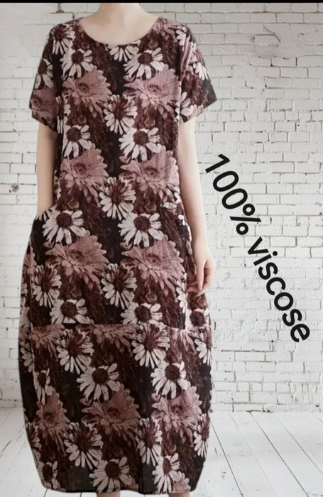 Outlet Sukienka letnia 100% wiskoza M/L
