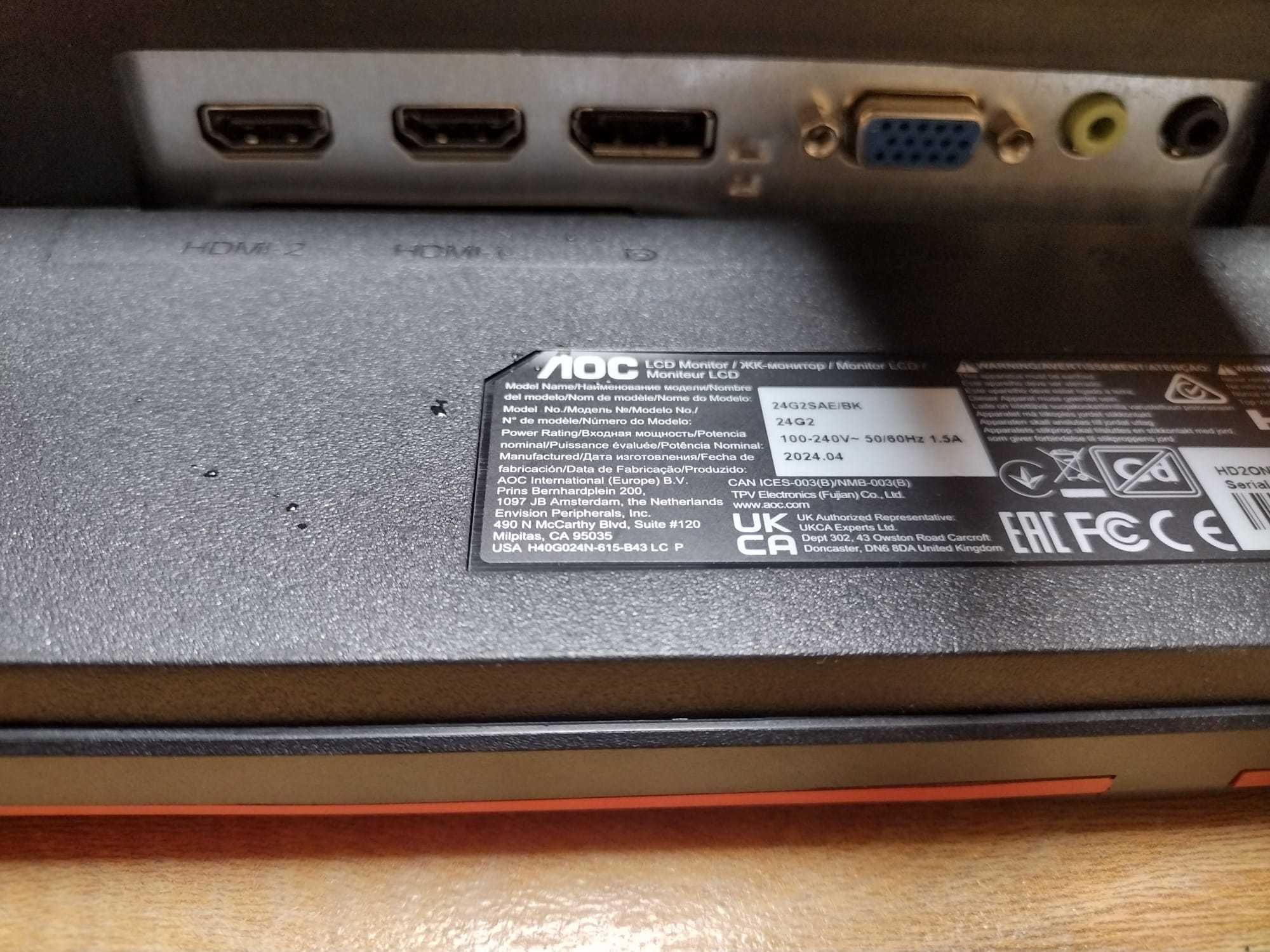 Ecrã Gaming ASUS AOC (Tela NÃO está a funcionar!)