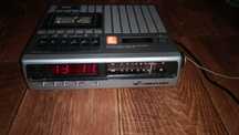 Radio Vintage Retro zegarek budzik kaseta elektroniczny Waltham
