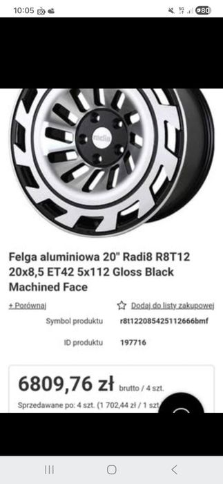 Felgi radi8 5x112 20 rotiform 3sdm vossen japan racing