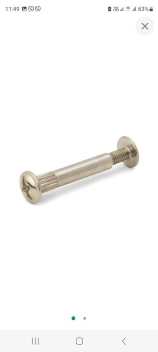 Стяжний болт DC міжсекційний М4 меблевий для  ДСП